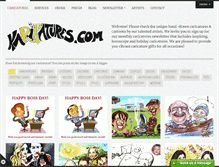 Tablet Screenshot of karikatures.com